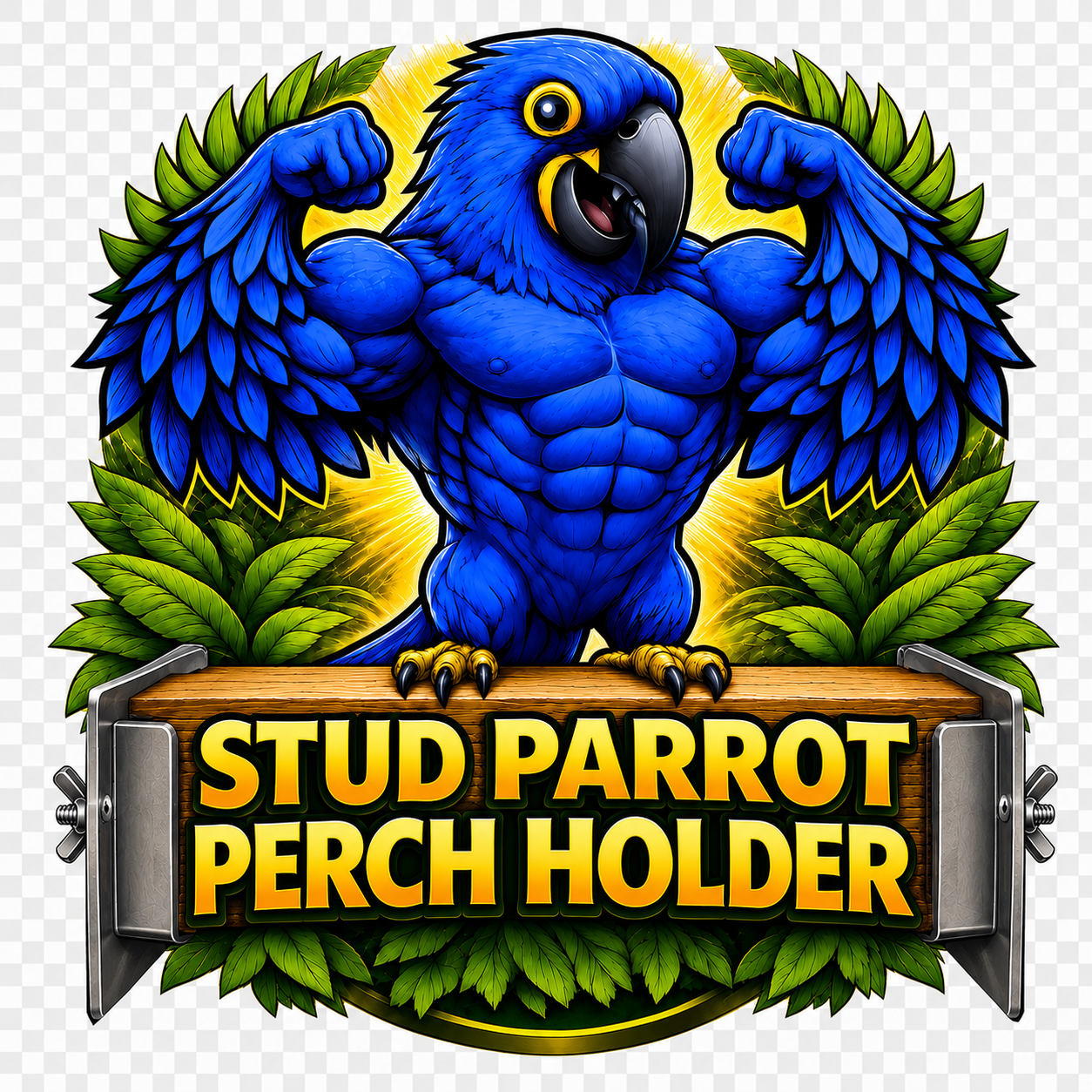 2x4 Stud Parrot Perch Holder